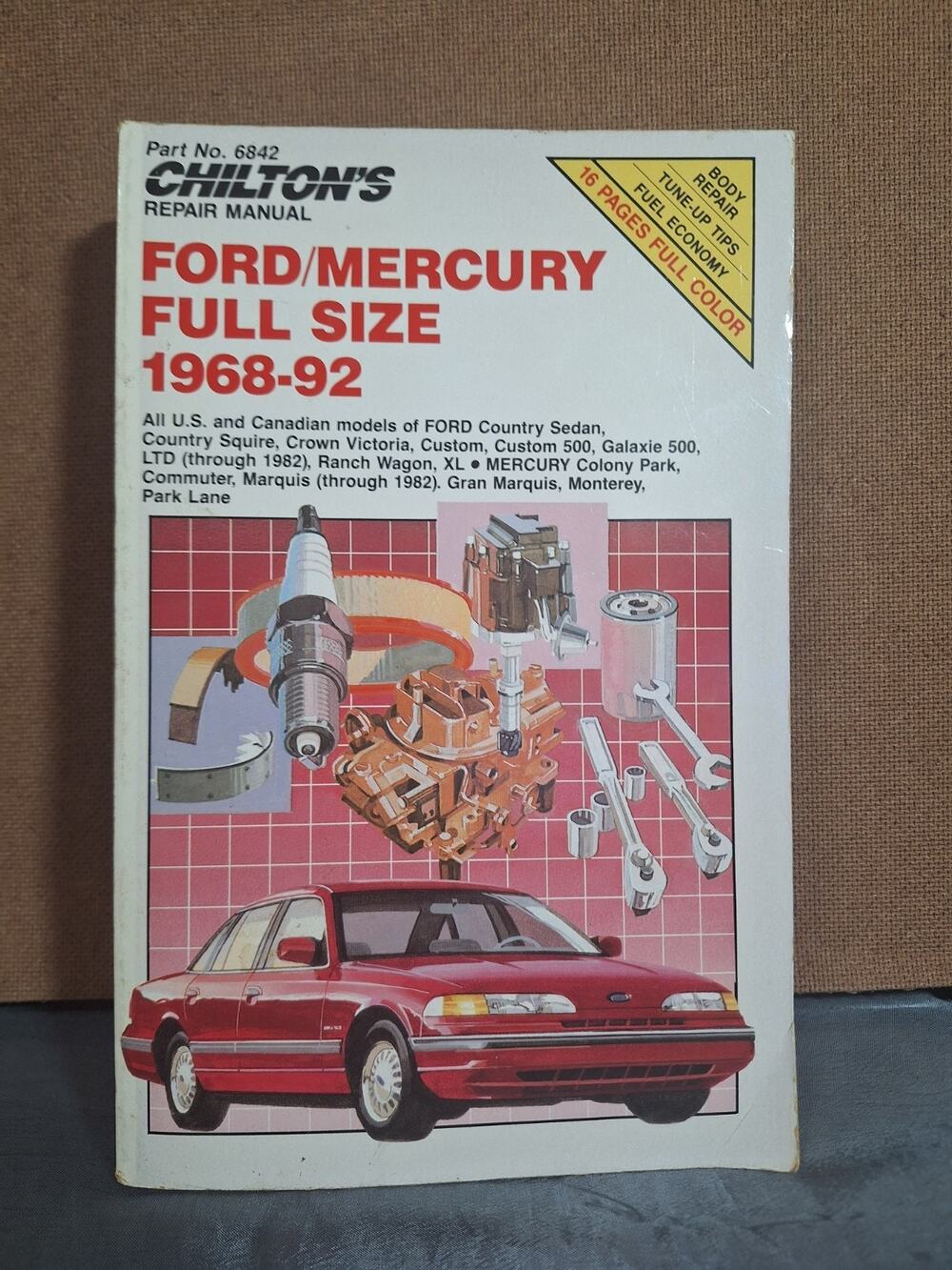 Chilton's FORD MERCURY Full Size 1968-92 Repair Manual #6842